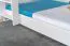 Stockbett für Erwachsene "Easy Premium Line" K18/h inkl. Liegeplatz und 2 Abdeckblenden, Kopfteil mit Löchern, Buche Vollholz massiv Weiß - Liegefläche: 90 x 200 cm, teilbar