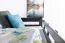 Hochbett 120 x 200 cm "Easy Premium Line" K23/n, Buche Massivholz Schokobraun lackiert, teilbar