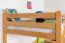 Kinderbett / Hochbett "Easy Premium Line" K23/n, Buche Vollholz massiv Natur lackiert, teilbar - Liegefläche: 120 x 190 cm
