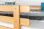 Hochbett 140 x 190 cm "Easy Premium Line" K23/n, Buche Massivholz Natur lackiert, teilbar