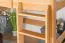 Hochbett 140 x 190 cm "Easy Premium Line" K23/n, Buche Massivholz Natur lackiert, teilbar