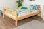 Hochbett 140 x 200 cm für Erwachsene "Easy Premium Line" K23/n, Buche Massivholz Natur lackiert, teilbar