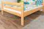Hochbett 140 x 200 cm für Erwachsene "Easy Premium Line" K23/n, Buche Massivholz Natur lackiert, teilbar