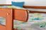 Hochbett 160 x 200 cm "Easy Premium Line" K23/n, Buche Massivholz Kirschfarben lackiert, teilbar