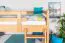 Stockbett 120 x 190 cm für Erwachsene "Easy Premium Line" K24/n, Kopf- und Fußteil gerade, Buche Massivholz Natur lackiert, teilbar