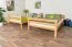 Etagenbett 140 x 200 cm für Erwachsene "Easy Premium Line" K24/n, Kopf- und Fußteil gerade, Buche Massivholz Natur lackiert, teilbar