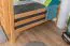 Etagenbett 160 x 190 cm für Erwachsene "Easy Premium Line" K24/n, Kopf- und Fußteil gerade, Buche Massivholz Natur lackiert, teilbar