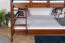 Etagenbett / Stockbett 160 x 200 cm "Easy Premium Line" K24/n, Kopf- und Fußteil gerade, Buche Massivholz Dunkelbraun lackiert, teilbar