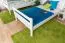 Stockbett für Erwachsene "Easy Premium Line" K24/n, Kopf- und Fußteil gerade, Buche Vollholz massiv weiß lackiert - Liegefläche: 120 x 190 cm, teilbar