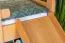 Etagenbett mit Rutsche 90 x 200 cm, Buche Massivholz Natur lackiert, teilbar in zwei Einzelbetten, "Easy Premium Line" K29/n