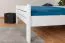Jugendbett "Easy Premium Line" K7 inkl.1 Abdeckblende, 140 x 200 cm Buche Vollholz massiv weiß lackiert