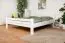 Doppelbett "Easy Premium Line" K7 inkl.1 Abdeckblende, 180 x 200 cm Buche Vollholz massiv weiß lackiert
