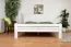 Doppelbett "Easy Premium Line" K7 inkl.1 Abdeckblende, 180 x 200 cm Buche Vollholz massiv weiß lackiert