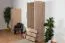 Drehtürenschrank / Kleiderschrank Muros 05, Farbe: Eiche Braun - 222 x 75 x 52 cm (H x B x T)