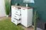 Kommode Cuenca 03, Farbe: Eiche / Weiß - Abmessungen: 99 x 155 x 39 cm (H x B x T)