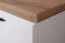 Schuhschrank Cuenca 10, Farbe: Eiche / Weiß - Abmessungen: 99 x 80 x 39 cm (H x B x T)