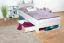 Kinderbett / Jugendbett Aalst 28, Farbe: Eiche / Weiß / Blau - Liegefläche: 90 x 200 cm