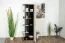 Jugendzimmer - Schrank Aalst 05, Farbe: Eiche / Creme / Schwarz - Abmessungen: 190 x 60 x 40 cm (H x B x T)