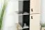 Jugendzimmer - Schrank Aalst 05, Farbe: Eiche / Creme / Schwarz - Abmessungen: 190 x 60 x 40 cm (H x B x T)