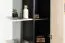 Jugendzimmer - Schrank Aalst 05, Farbe: Eiche / Creme / Schwarz - Abmessungen: 190 x 60 x 40 cm (H x B x T)