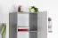 Jugendzimmer - Schrank Lede 05, Farbe: Grau / Eiche / Weiß - Abmessungen: 190 x 45 x 40 cm (H x B x T)