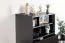 Kommode Kustanai 03, Farbe: Schwarz / Buche - Abmessungen: 116 x 63 x 42 cm (H x B x T)