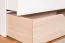 Jugendzimmer - Kommode Skalle 14, Farbe: Weiß / Hellbraun - Abmessungen: 47 x 94 x 49 cm (H x B x T)