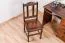Stuhl Kiefer massiv Vollholz Nussfarben Junco 247 - Abmessungen: 95 x 44 x 46 cm (H x B x T)