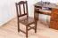 Stuhl Kiefer massiv Vollholz Nussfarben Junco 247 - Abmessungen: 95 x 44 x 46 cm (H x B x T)