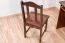 Stuhl Kiefer massiv Vollholz Nussfarben Junco 247 - Abmessungen: 95 x 44 x 46 cm (H x B x T)