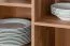 Easy Möbel Wohnzimmer Komplett - Set B Manase, 5-teilig, Farbe: Eiche Braun / Weiß Hochglanz