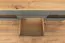 Vitrine Faleula 01, Farbe: Eiche / Grau - 79 x 140 x 43 cm (H x B x T)