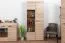 Wohnwand - Set C Gabes für Wohnzimmer, 4-teilig, Farbe: Eiche Sonoma, hohen Vitrine, Hängeregal, TV-Unterschrank, kleinen Vitrine