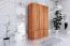 Schlafzimmer - Kleiderschrank, Kernbuche Vollholz massiv geölt - Abmessungen: 206 x 135 x 53 cm (H x B x T) Abbildung