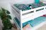 Weißes Stockbett 120 x 190 cm | Massivholz: Buche | umbaubar in zwei Einzelbetten | inkl. Rollroste Abbildung