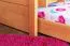 Massivholz Stockbett inkl. Rollbett/Ausziehbett/Stauraum für Kinder und Jugendliche | Matratzenmaß: 90 x 200 cm | Natur Lackiert | umbaubar in 2 Einzelbetten | mit Rollbett | inkl. Rollroste Abbildung