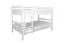 Weißes Stockbett 120 x 190 cm | Massivholz: Buche | umbaubar in zwei Einzelbetten | inkl. Rollroste Abbildung