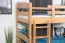 Massivholz Etagenbett für Kinder und Jugendliche | Matratzenmaß: 90 x 190 cm | Natur Lackiert | umbaubar in 2 Einzelbetten | Premium-Qualität | inkl. Rollroste Abbildung
