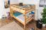 Massivholz Etagenbett für Kinder und Jugendliche | Matratzenmaß: 140 x 200 cm | Natur Lackiert | umbaubar in 2 Einzelbetten | Premium-Qualität | inkl. Rollroste Abbildung