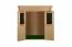 Holz-Gartenhaus 1,98 x 1,28 Meter (inkl. Dach) | Naturbelassen | Pultdach Abbildung