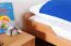 Kinderbett 90 x 200 cm | Massivholz: Buche | Natur Lackiert Abbildung