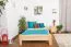 Kinderbett 140 x 200 cm | Massivholz: Kiefer | Natur Lackiert | inkl. Rollrost Abbildung