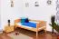 Bettrahmen für Kinder / Kinderbett 90 x 190 cm | Massivholz: Buche | Natur Lackiert | besonders hohe Qualität Abbildung