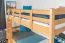 Jugendetagenbett inkl. Stauraum (2 Schubladen) | 90 x 200 cm | Massivholz: Buche | Natur Lackiert | umbaubar in 2 Einzelbetten | Premium-Qualität | inkl. Rollroste Abbildung