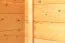 Holz-Gartenhütte 1,98 x 2,3 Meter (inkl. Dach) | Naturbelassen | Satteldach Abbildung