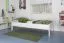 Bettrahmen für Kinder / Kinderbett 90 x 200 cm | Massivholz: Buche | Weiß Lackiert | besonders hohe Qualität Abbildung