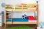 Kinderetagenbett 90 x 200 cm | Massivholz: Buche | Natur Lackiert | umbaubar in 2 Einzelbetten | Premium-Qualität | inkl. Rollroste Abbildung