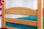 90 x 200 cm Jugendstockbett inkl. Bettkasten als 3. Liegefläche | Massivholz: Buche | Natur Lackiert | umbaubar in 2 Einzelbetten | Bettkasten als Stauraum oder Liegefläche | inkl. Rollroste Abbildung