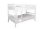 Kinderetagenbett 120 x 200 cm | Massivholz: Buche | Weiß Lackiert | umbaubar in 2 Einzelbetten | Premium-Qualität | inkl. Rollroste Abbildung