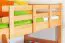 Kinderetagenbett 90 x 200 cm | Massivholz: Buche | Natur Lackiert | umbaubar in 2 Einzelbetten | Premium-Qualität | inkl. Rollroste Abbildung